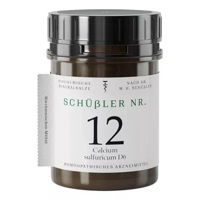 SCHÜSSLER No.12 Calcium sulphuricum D 6 Comprimidos, 400 uds