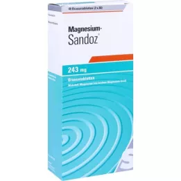 MAGNESIUM SANDOZ 243 mg Comprimidos efervescentes, 40 uds