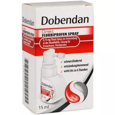 DOBENDAN Flurbiprofeno Directo Spray 8,75mg/dos.boca, 15 ml