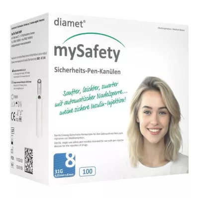 DIAMET mySafety bolígrafo de seguridad Kan.31 G 0.25x8 mm, 100 uds