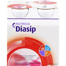 DIASIP Sabor fresa, 4X200 ml