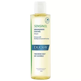DUCRAY SENSINOL Aceite limpiador/aceite de ducha calmante, 200 ml