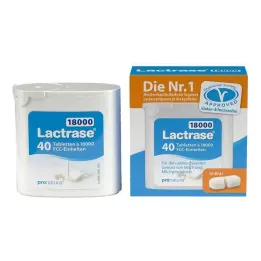 LACTRASE 18.000 FCC Comprimidos en dispensador, 40 uds