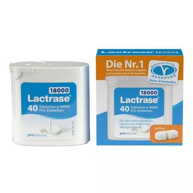 Lactrase 18.000 FCC tabletas en dispensador, 40 piezas