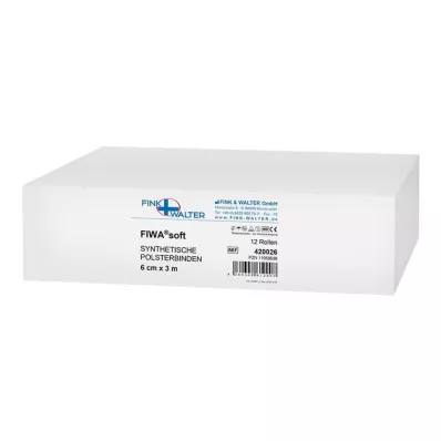Vendaje acolchado sintético 6 cm x 3 m no estéril, 12 piezas
