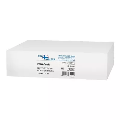 Vendaje acolchado sintético 10 cm x 3 m no estéril, 12 piezas