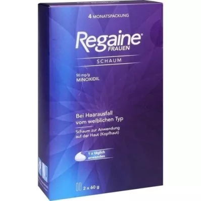 REGAINE Espuma de mujer 50 mg/g, 2X60 g