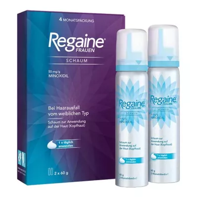 Regaine Mujer Espuma 50 mg/g, 2X60 g