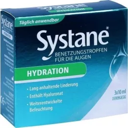 SYSTANE HYDRATION Gotas humectantes para los ojos, 3X10 ml