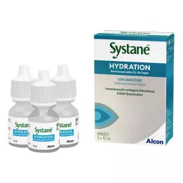 Gotas oftálmicas hidratantes Systane, 3 x 10 ml