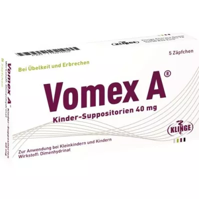 VOMEX A Supositorios Infantiles 40 mg, 5 uds