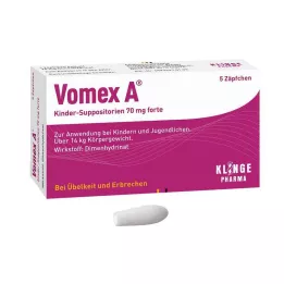 VOMEX A Supositorios infantiles 70 mg forte, 5 uds