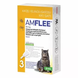 AMFLEE 50 mg solución spot-on para gatos, 3 uds