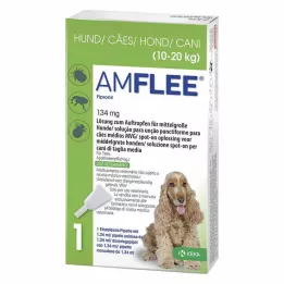 AMFLEE 134 mg solución spot-on para perros medianos de 10-20kg, 3 uds