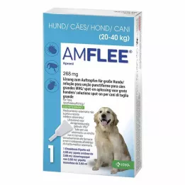 AMFLEE 268 mg solución spot-on para perros grandes 20-40kg, 3 uds
