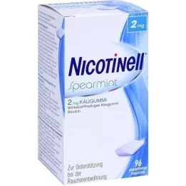 NICOTINELL Chicle de menta verde 2 mg, 96 unidades