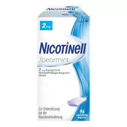 NICOTINELL Chicle de menta verde 2 mg, 96 unidades