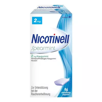 NICOTINELL Chicle de menta verde 2 mg, 96 unidades