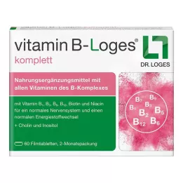 VITAMIN B-LOGES comprimidos recubiertos completos, 60 uds