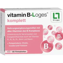 VITAMIN B-LOGES comprimidos completos recubiertos con película, 120 uds