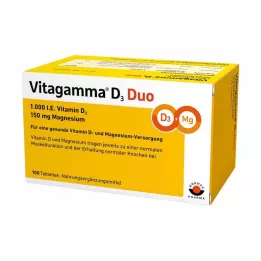 Tabletas Vitagamma D3 Duo, 100 piezas