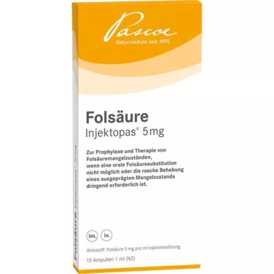 FOLSÄURE INJEKTOPAS 5 mg solución inyectable, 10 uds