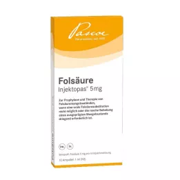 Ácido fólico Injectopas 5 mg Solución inyectable, 10 piezas