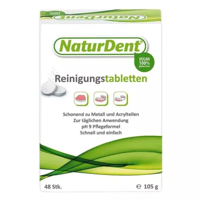 NATURDENT Pastillas de limpieza, 48 uds