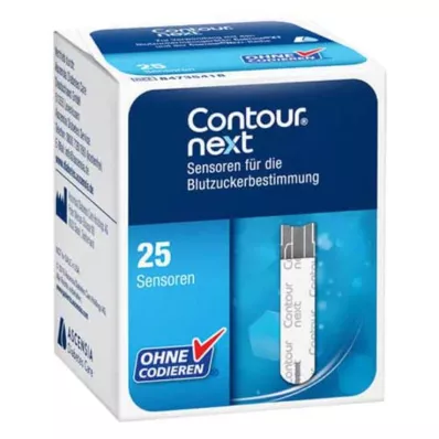 Tiras reactivas de sensores Contour Next, 1x25 piezas