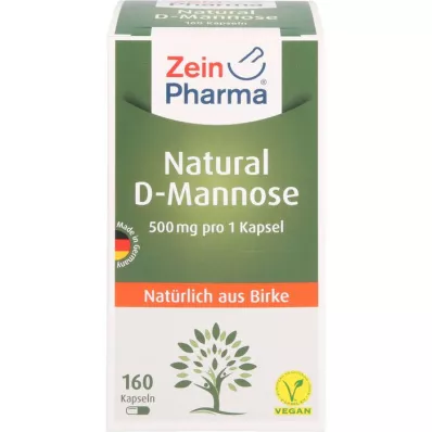 NATURAL D-Manosa 500 mg Cápsulas, 160 Cápsulas