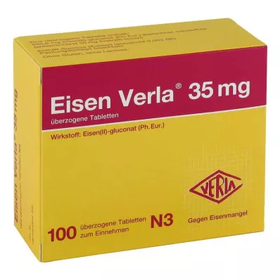 Hierro Verla® 35 mg tabletas recubiertas, 100 st
