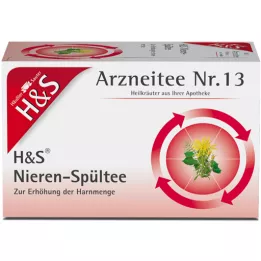 H&S Bolsa de filtro de té para enjuagar el riñón, 20X2,0 g