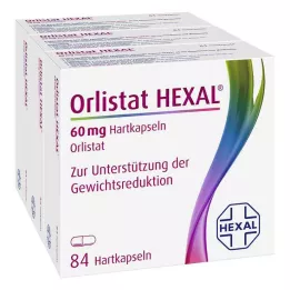 ORLISTAT HEXAL 60 mg cápsulas duras, 3X84 uds