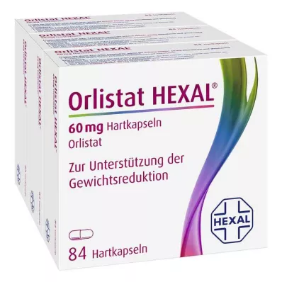 Orlistat HEXAL 60 mg cápsulas duras, 3x84 st