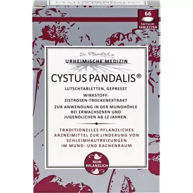 CYSTUS Pastillas de Pandalis, 66 unidades