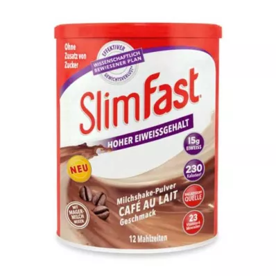 SLIM FAST Café con leche en polvo, 438 g