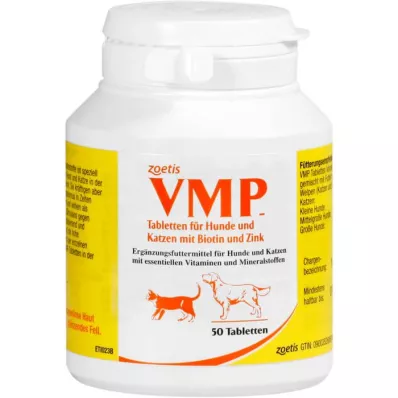 VMP Comprimidos alimento complementario para perro/gato, 50 uds