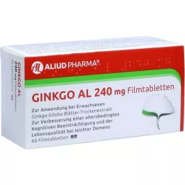 GINKGO AL 240 mg comprimidos recubiertos con película, 60 uds
