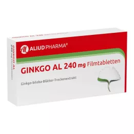 GINKGO AL 240 mg comprimidos recubiertos con película, 120 uds