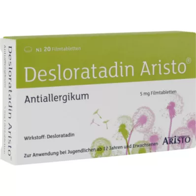 DESLORATADIN Aristo 5 mg comprimidos recubiertos con película, 20 uds