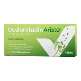 DESLORATADIN Aristo 5 mg comprimidos recubiertos con película, 20 uds