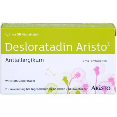 DESLORATADIN Aristo 5 mg comprimidos recubiertos con película, 50 uds