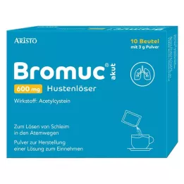 BROMUC expectorante agudo para la tos 600 mg Plv.z.H.e.L.z.Einn., 10 uds