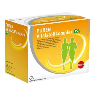 Puren complejo de sustancias vitales bolsa de 15 g de gránulos, 30 piezas