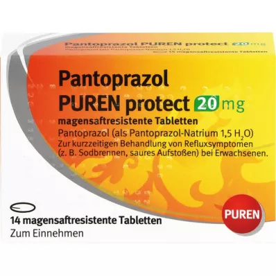 PANTOPRAZOL PUREN protect 20 mg comprimido con cubierta entérica, 14 uds