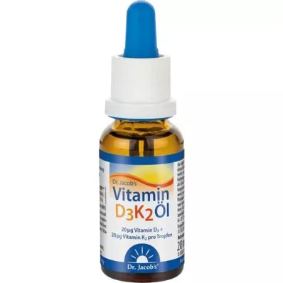 VITAMIN Aceite D3K2 gotas Dr.Jacobs, 20 ml