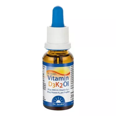 VITAMIN Aceite D3K2 gotas Dr.Jacobs, 20 ml