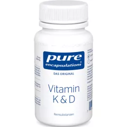 PURE ENCAPSULATIONS Vitamina K &amp; D cápsulas, 60 uds