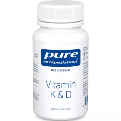 PURE ENCAPSULATIONS Vitamina K &amp; D cápsulas, 60 uds