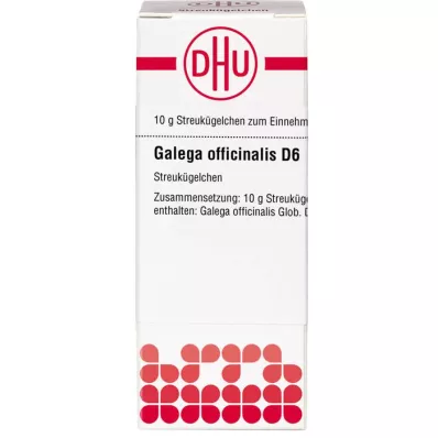 GALEGA officinalis D 6 glóbulos, 10 g